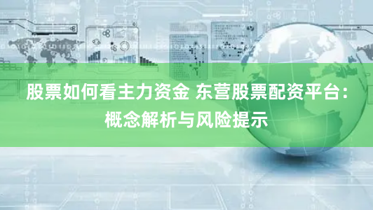 股票如何看主力资金 东营股票配资平台:概念解析与风险提示